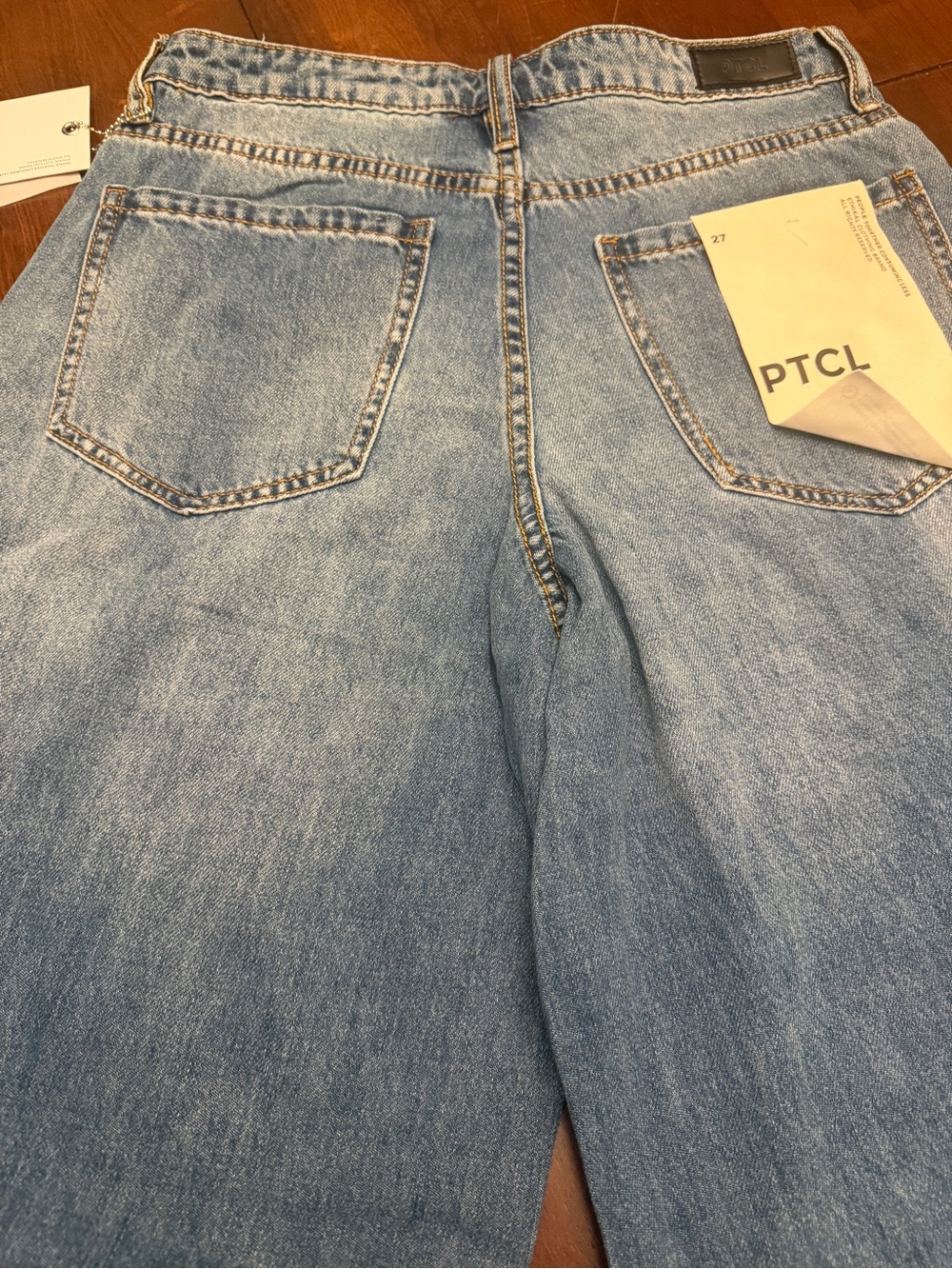 PTCL Light Wash High-Rise Wide-Leg Jeans - Picture 12 of 12